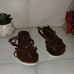 BONGO Brown Strappy Sandals